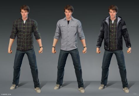 ArtStation - Spider-Man: Peter Parker, David Paget Peter Parker Outfit, Spider Man Peter Parker, Parker Outfit, Peter Parker Spiderman, Spiderman Ps4, Iron Man Armor, Scarlet Witch Marvel, Man Games, Video X