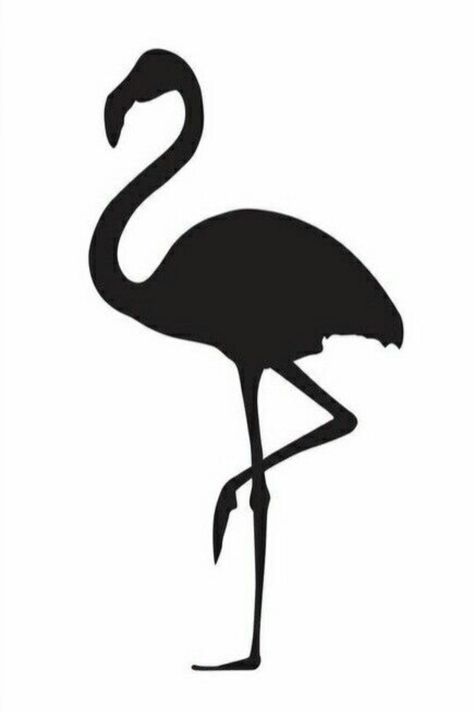 Flamingo Silhouette, Flamingo Tattoo, Honeymoon Hotel, Flamingo Art, Silhouette Stencil, Desenho Tattoo, Silhouette Projects, New Designs, Pink Flamingos