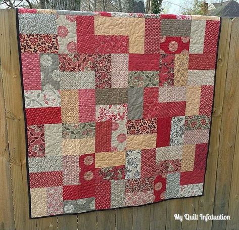 My Quilt Infatuation: Louisiana Courtyard Patchwork Lap Quilt, Quilt Sofa, Layer Cake Quilt Patterns, Charm Pack Quilt, Quilt Layers, Big Block Quilts, Layer Cake Quilts, French General, Quilting Board