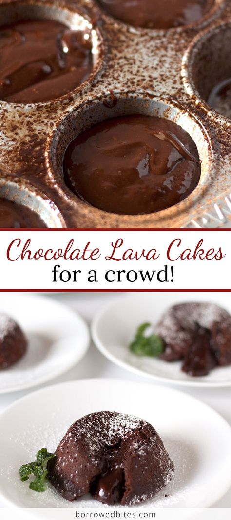 Chocolate Loving Spoon Cake, Molten Chocolate Lava Cake In A Mug, Volcano Chocolate Cake Lava, Molten Chocolate Lava Cake Easy, Lava Cake Recipe For One, Lava Cake For A Crowd, Baked Lava Cake, Flourless Chocolate Lava Cake, Big Lava Cake