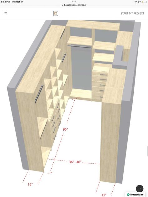 4x8 Closet Layout, Closet Layout Dimensions, Bathroom Closet Combo Layout, Master Closet Design Layout, Walk In Closet Plan, Walk In Closet Layout, Closet Design Plans, Closet Dimensions, Built In Closet