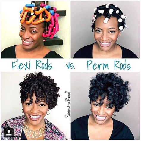 My hair never looks like this, no matter what type of roller or rod I use...... Types Of Hair Styles, Hair Styles For Black Women, Roller Sets, Styles For Black Women, Perm Rod Set, Cabello Afro Natural, Flexi Rods, Weave Styles, Perm Rods