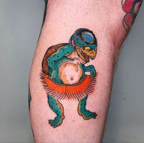 Japanese Lore Tattoo, Kappa Tattoo Japanese, Kappa Tattoo, Japanese Reference, Tattoo Mini, Favorite Tattoos, Japanese Tattoos, Japanese Tattoo Art, Japanese Tattoo