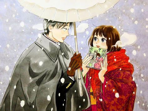 After The Rain Anime Wallpaper, The Rain Of Teardrops And Serenade, Namida Ame To Serenade, Rain Manga Panel, Manga Josei, Classic Shoujo Manga, Couple Poses Drawing, Whispering You A Love Song Manga Panels, Emoji Movie