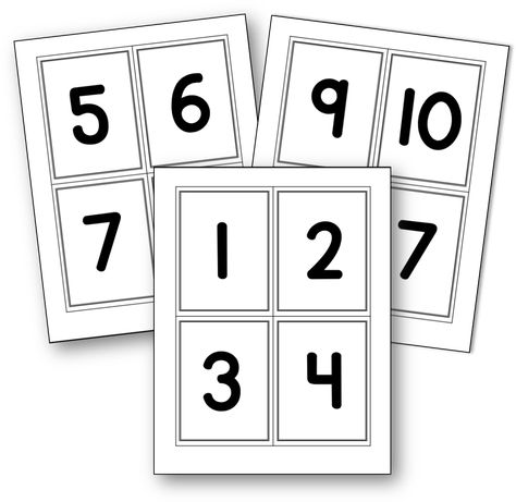 5 ways to use number cards with preschoolers - The Measured Mom Number Cards 1-10 Printable Free, Number Cards 1-20 Free Printable, Preschool Number Cards, Number Cards Printable, The Measured Mom, Measured Mom, Free Printable Numbers, Number Chart, Cue Cards