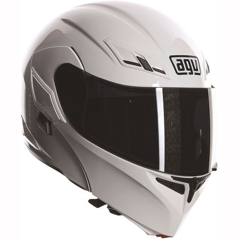 AGV Compact-ST Solid Helmet in White White Motorcycle Helmet, Sport Bike Helmets, Black Motorcycle Helmet, Agv Helmets, Biker Helmets, Cool Motorcycle Helmets, White Bike, White Motorcycle, Honda Grom