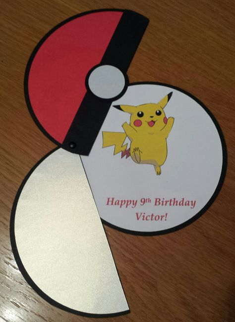 Pokemon Birthday Card Diy, Pokémon Birthday Cards, Pokemon Birthday Cards Handmade, Pokemon Card Birthday, Happy Birthday Pokemon, Pokemon Birthday Card, Pingu Memes, Boba Recipe, Pokémon Birthday