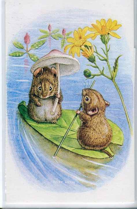 Racey Helps Beatrix Potter Illustrations, Susan Wheeler, Mouse Illustration, Brambly Hedge, Postal Vintage, Mouse Art, Cute Mouse, Woodland Creatures, Beatrix Potter