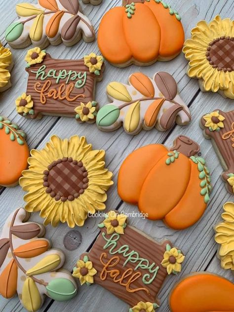 Sunflower Cookies decorated by Lori Todhunter | Sunflower cookies, Fall cookies, Halloween sugar cookies Thanksgiving Flooded Cookies, Sunflower Cookies Decorated, Thanksgiving Cookies Decorated, Holiday Cookies Decorated, Turkey Head, Halloween Sugar Cookies Decorated, Cookies Fall, Sunflower Cookies, Turkey Cookies