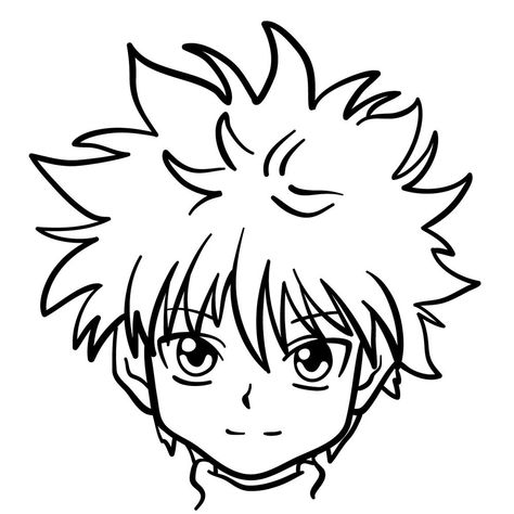 How to draw Killua Zoldyck Killua Drawing Easy Step By Step, Anime Drawing Killua, Killua Zoldyck Drawing Sketch, Killua Sketch Easy, Killua Drawing Easy, Killua Zoldyck Drawing, Gon Drawings, Killua Sketch, Hunter X Hunter Drawing