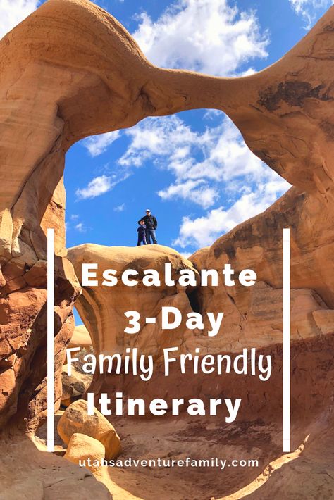 Escalante 3-Day Family-Friendly Itinerary - Utah's Adventure Family Escalante Utah, Utah National Parks Road Trip, Utah Vacation, Grand Staircase Escalante, Utah Adventures, Escalante National Monument, Adventure Family, Utah Road Trip, Utah Hikes