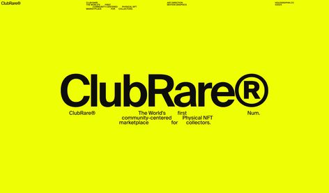 ClubRare® на Behance San Serif Logo, Office Graphics, Typography Shirt Design, Experimental Type, Club Branding, Brand Illustration, Typography Layout, Great Logos, Brand Guidelines