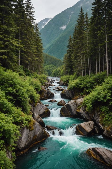 Unleash Adventure in Juneau, Alaska 🏞️ Alaska Aesthetic, Alaska Nature, Mendenhall Glacier, Travel Alaska, Alaska Glaciers, Alaska Adventures, Float Trip, Juneau Alaska, Nature Camping