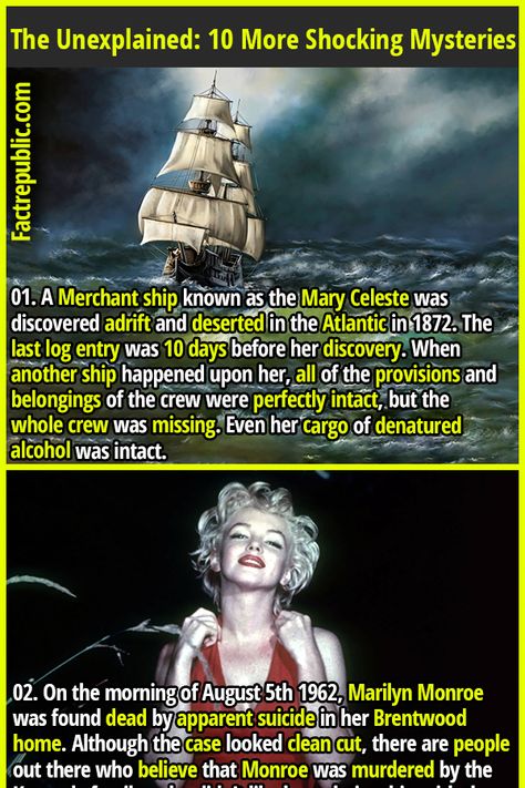 Mary Celeste Ship, History Mysteries, Crazy History Facts Unbelievable, Paranormal Facts True Stories, Scary Facts About Space, Did You Know Horror Facts, Scary Facts About The Ocean, Mary Celeste, True Interesting Facts