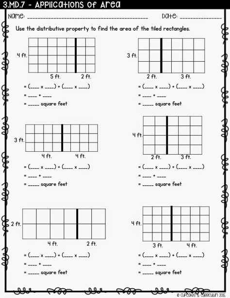 Teaching Distributive Property Using an Area Model Partial Product Multiplication, Area Model Multiplication, Distributive Property Of Multiplication, Math Properties, Finding Area, Area Worksheets, Area Model, Properties Of Multiplication, Maths Area