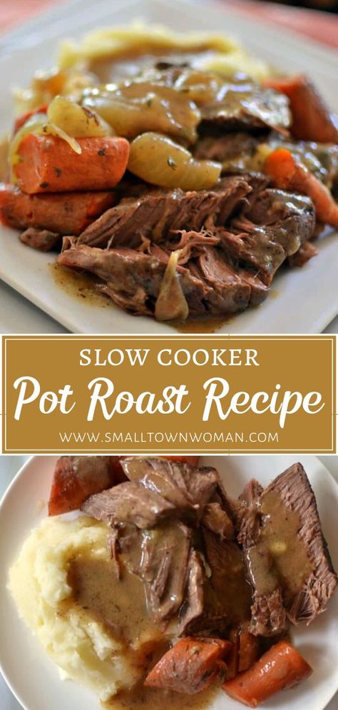 Easy Beef Roast, Pot Roast And Vegetables, Beef Roast Recipe, Crock Pot Roast, Slow Cooker Pot Roast Recipes, The Novice Chef, Slow Cooker Pot Roast, Novice Chef, Pot Roast Recipe