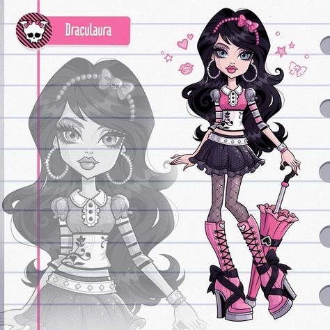 Monster High Original Characters, Monster High Doll Drawing, Monster High Drawings Sketches, Monster High Oc Art, Monster High Ocs, Tired Of Pretending, Monster High Oc, Monster H, Monster High Draculaura