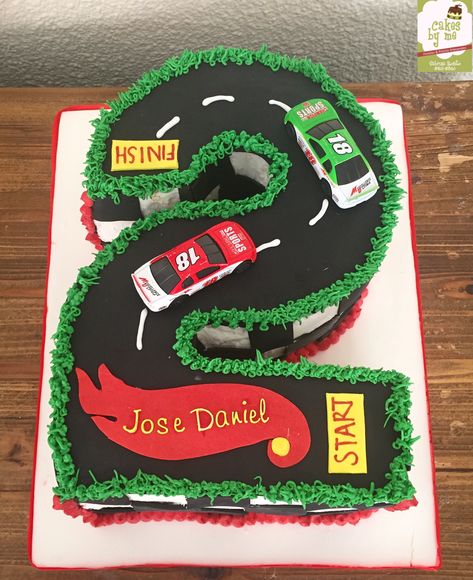 Race Cars Cake, Number 2 Cakes, Wheels Cake, Cars Cupcakes, Hot Wheels Cake, Cake Pretty, Race Car Cakes, Cars Cake, Car Themes