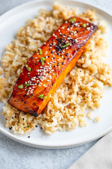 Gochujang Salmon, Gochujang Sauce, Air Fryer Recipes, Main Course, Air Fryer, Meal Prep, Clean Eating, Favorite Recipes, Sauce