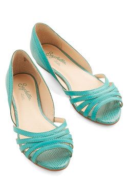 Flats - Plan Ahead Flat in Teal Teal Flats, Blue Leather Flats, Beautiful Sandals, Vintage Heels, Blue Flats, Leather Ballet Flats, Shoe Obsession, Seychelles, Leather Flats