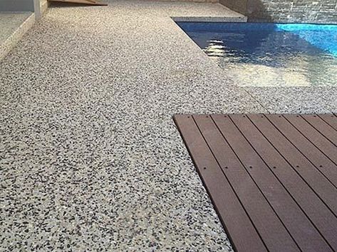 Exposed Aggregate Concrete Patio, Washed Concrete, Pool Concrete, Aggregate Driveway, Exposed Aggregate Concrete, Aggregate Concrete, Small Outdoor Patios, Exposed Aggregate, Cement Patio