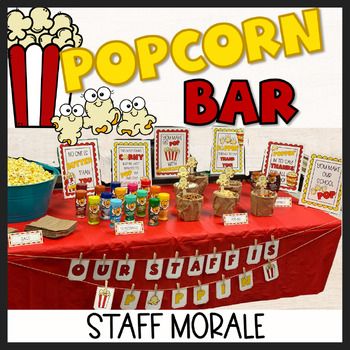 Boosting staff morale ideas are out there, but this Popcorn Bar is done for you! Elevate the spirits of your dedicated educators and foster a positive atmosphere in your school with this Popcorn Bar! As a fellow teacher and supporter of teachers, you understand the importance of maintaining high sta... Popcorn Employee Appreciation, Fall Staff Meeting Snacks, November Teacher Morale Boosters, Pta Thanksgiving Ideas, Popcorn Bar Teacher Appreciation, November Social Committee Ideas, Boost Employee Morale Ideas, December Staff Appreciation Ideas, Teacher Snacks Appreciation