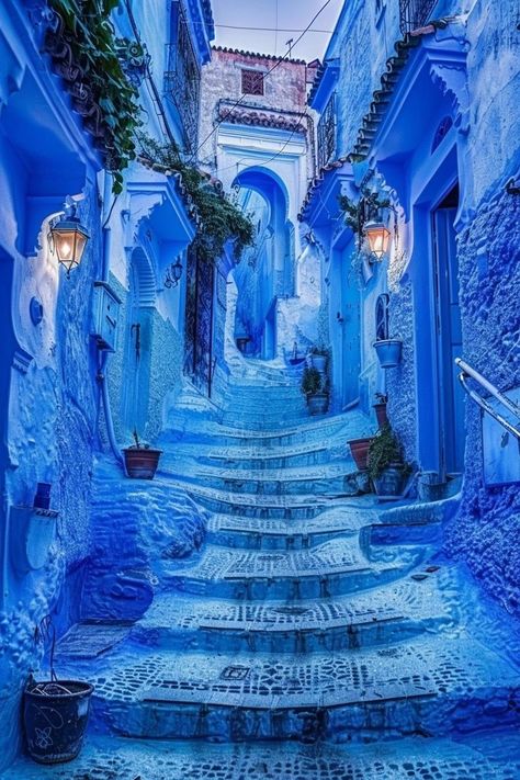 "Explore the blue paradise of Chefchaouen, Morocco! 💙🌄 Wander through its vibrant blue streets, discover charming local shops, and soak in the stunning mountain views. This magical city offers a unique blend of culture and beauty. 🏘️✨ #Chefchaouen #TravelMorocco #Wanderlust" Blue City Morocco, Morocco Chefchaouen, Morocco Photography, Morocco Aesthetic, Chefchaouen Morocco, Alice In Wonderland Drawings, Magical City, Moroccan Culture, Local Shops