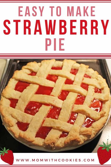 Strawberry Pie With Frozen Strawberries, Frozen Strawberry Desserts, Frozen Strawberry Recipes, Frozen Fruit Recipes, Yummy Pie Recipes, Strawberry Pie Recipe, Strawberry Pie Filling, Most Popular Desserts, Frozen Pie