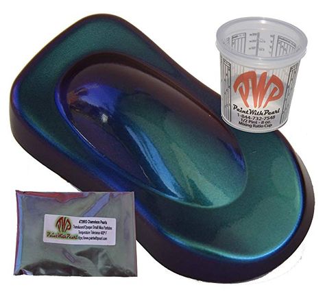 Amazon.com: 25g Blue Green Red Chameleon Paint Powder - Color Shift Paint Pigment - Non Toxic Includes 8 oz Mixing Cup Color Shift Paint, Chameleon Paint, Car Paint Colors, Painted Concrete Floors, Automotive Paint, Custom Paint Jobs, Leather Paint, Faux Finish, Touch Up Paint