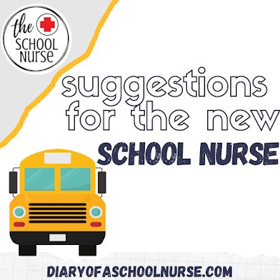 Diary Of A School Nurse: New School Nurse, New School Year- Now what? School Nurse Ideas Elementary, School Nurse Newsletter, School Nurse Organization Ideas, School Nurse Supply List, School Nurse Resources, School Nurse Self Care Station, School Nurse Newsletter Ideas, School Nurse Aesthetic, School Nurse Door Decoration Ideas