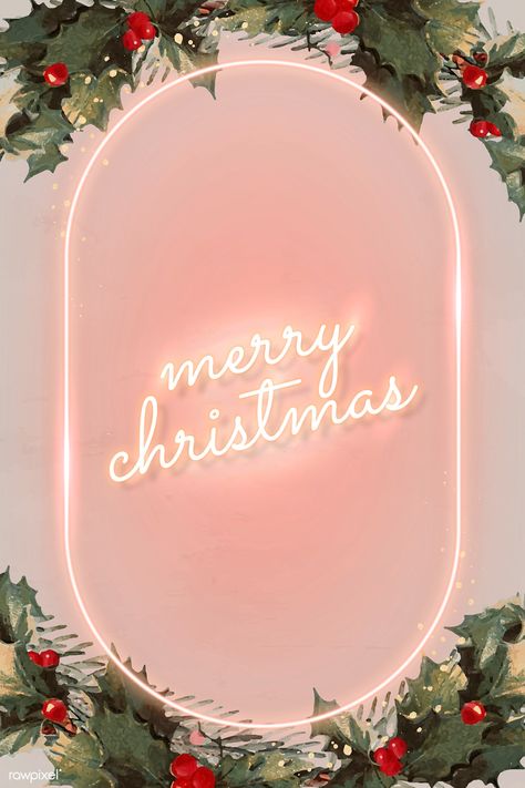 Pink Christmas Diy, Cute Christmas Backgrounds, Merry Christmas Pink, Pink Merry Christmas, Neon Frame, Xmas Wallpaper, Christmas Phone Wallpaper, Holiday Wallpaper, Christmas Wonderland