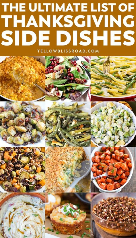 Turkey Dinner Sides, Best Thanksgiving Side Dishes, Thanksgiving Food Sides, Thanksgiving Appetizer Recipes, Best Thanksgiving Recipes, Thanksgiving Dinner Menu, Thanksgiving Dinner Recipes, Thanksgiving Recipes Side Dishes, Dinner Side Dishes