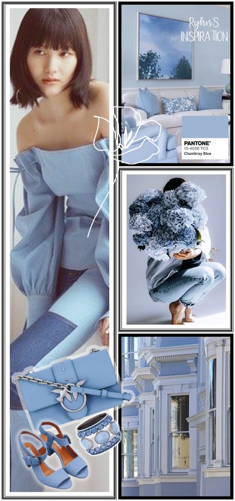 Pantone Chambray Blue, Pantone 2024, Blue Pantone, Ss 2024, White Mushrooms, Desert Flowers, 2024 Color, Lemon Drop, 2024 Fashion