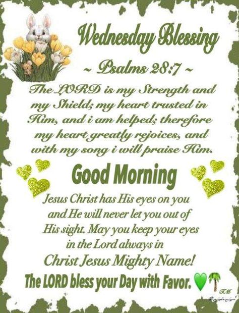 Wednesday Blessings Scriptures Strength, Wednesday Blessings Inspiration, Good Morning Wednesday Blessings, Psalms 28 7, Wednesday Morning Greetings, Wednesday Images, Wednesday Prayer, Wednesday Coffee, Weekly Blessings