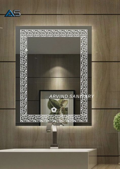 ARANAUT Rectangular Shaped Mirror, LED Illuminated Vanity Mirror with Touch Sensor, Wall Mounted Mirror for Bathroom, Bedroom & Makeup Room. Led Mirror Bathroom Rectangle, Mirror Led, Mirror For Bathroom, Shaped Mirror, Mirror Bathroom, Led Mirror Bathroom, Makeup Room, Wall Mounted Mirror, Led Mirror