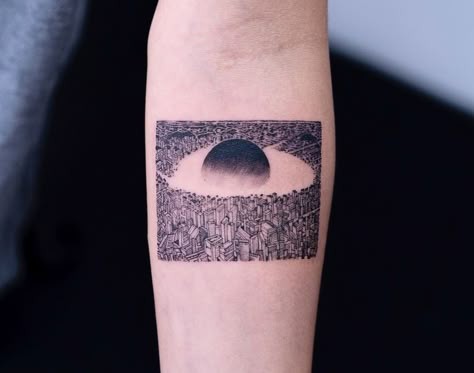 Akira Tattoo, Sam Tattoo, Cyberpunk Tattoo, Korean Tattoo Artist, Korean Tattoos, Katsuhiro Otomo, Naruto Tattoo, Anime Tattoo, Arm Band Tattoo