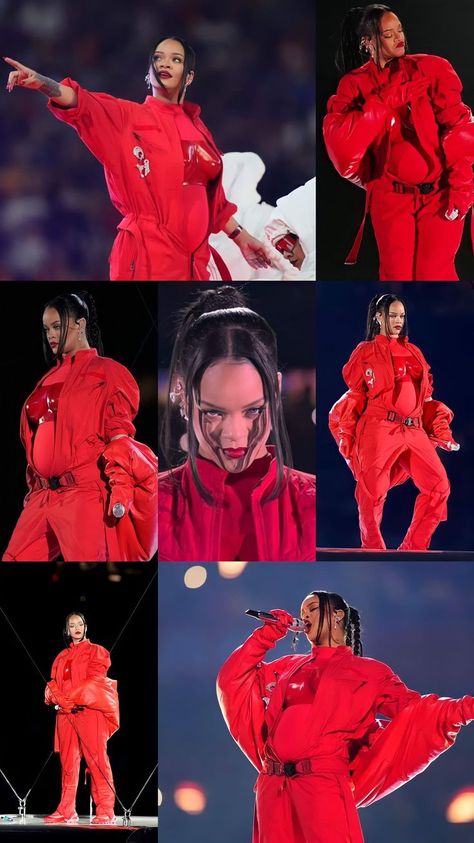 Rihanna Superbowl Costume, Rihanna Superbowl Hair, Rihanna Iconic Outfits, Rihanna Concert Outfit, Singers Costumes Ideas, Rihanna Costume, Rihanna Man Down, Rihanna Superbowl, Short Hair Makeover