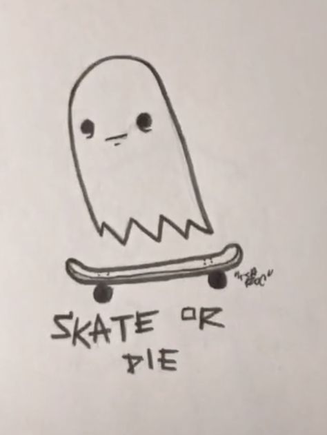 Skateboarding Tattoo, Ghost Skateboarding, Skater Tattoos, Skate Tattoo, Skateboard Tattoo, Stick Tattoo, Tattoo Cute, Grunge Tattoo, Elements Tattoo