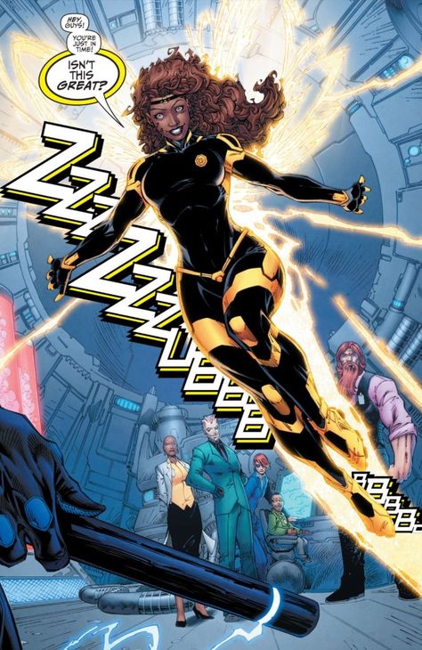 The History of Bumblebee: DC's First African-American Superheroine | DC Brett Booth, Art Teen, Univers Dc, Black Comics, Arte Dc Comics, Comic Manga, Dc Comics Characters, Black Characters, Dc Characters