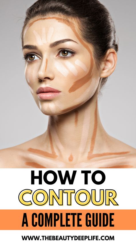 Contour Without Foundation, How To Contour For Beginners, Contour For Beginners, Where To Contour, Face Sketches, Neck Contour, How To Contour Your Face, Contouring For Beginners, Skincare Favorites