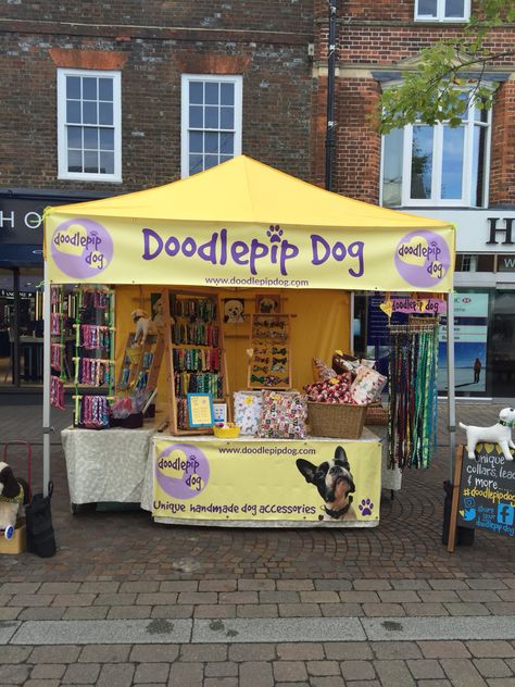 Vendor Ideas Vendor Booth Display Ideas Dog Bandanas, Pet Vendor Booth Ideas, Dog Pop Up Shop, Dog Stall Ideas, Dog Treat Booth Display Ideas, Dog Vendor Booth Ideas, Dog Bandana Display Ideas, Dog Business Ideas, Dog Collar Display