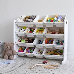 Wood Toy Storage, Organizing Boxes, Toy Storage Organizer, Natural Wood Toys, Toy Storage Bins, Colorful Storage, Steel Shelving, Toy Storage Organization, Toy Bins