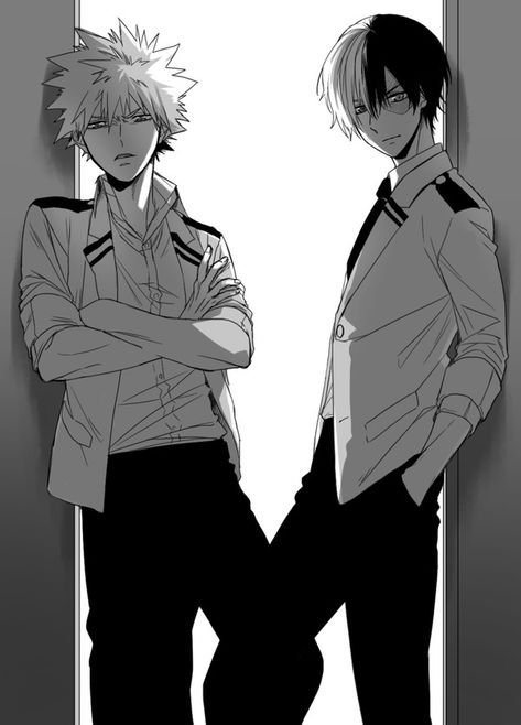 Katsuki Bakugou & Todoroki Shouto || Boku no Hero Academia Bakugo And Todoroki, My Hero Academia Shouto, Hot Anime, Hero Wallpaper, Buko No Hero Academia, My Hero Academia Episodes, Anime Boyfriend, 만화 캐릭터