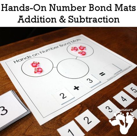 Hands on Number Bond Mats - Addition and Subtraction with numbers 0 to 20 - 3Dinosaurs.com 3 Dinosaurs, Number Bond, Balloon Words, Eureka Math, Math Activities For Kids, Number Bonds, Cvc Word, Math Printables, Grande Section