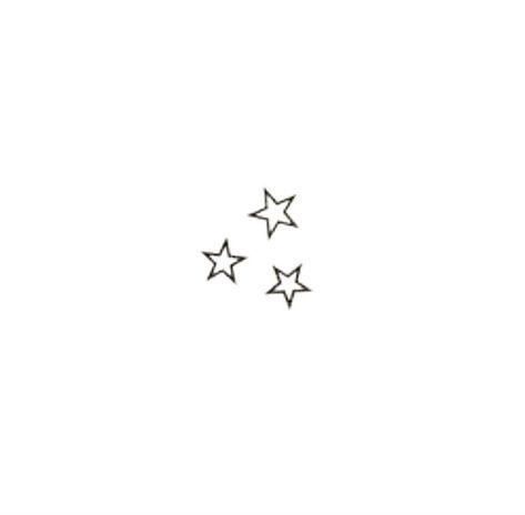 Star Sibling Tattoos, Single Star Tattoo Designs, Tattoo Sheets Small, Three Small Stars Tattoo, Small Star Tattoos On Shoulder, 3 Stars Tattoo Design, Star Shape Tattoo, Triple Star Tattoo, 3 Star Tattoo Designs