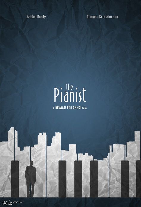 Poster Grafico, The Pianist, Visuell Identitet, Portfolio Covers, Graphisches Design, Quilt Modernen, Minimal Movie Posters, Movie Posters Design, Movie Posters Minimalist