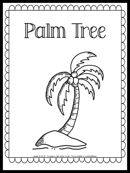 Palm Tree Coloring Pages Free Printable, Tree Art Craft, Tree Coloring Pages Free Printable, Free Educational Apps, Insect Coloring Pages, Tree Coloring, Coloring Page Free Printable, Homeschool Freebies, Spring Coloring Pages