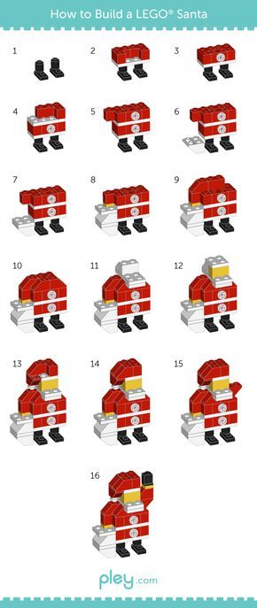 LEGO kerstman Lego Fish, Lego Santa, Lego Advent, Instructions Lego, Lego Challenge, Lego Club, Lego Christmas, Lego Diy, Lego Activities