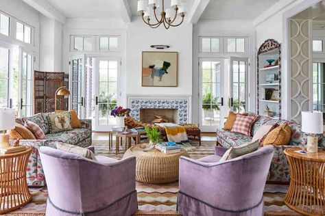 These company-approved spaces also deserve some daily use! Formal Living Room Ideas, Charlotte Lucas, Southern Living Idea House, Craftsman Style Doors, Front Door Styles, Community Housing, Southern Living Homes, Formal Living Room, Brown Furniture