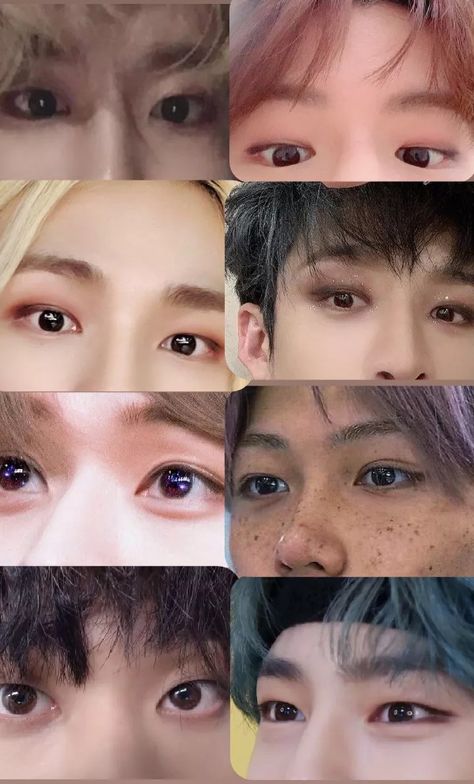 Skz Eyes Close Up, Male Doe Eyes, Skz Eyes Drawing, Felix Eyes Close Up, Straykids Eyes, Hyunjin Eyes Close Up, Skz Side Eye, Skz Eyes, Hyunjin Side Eye